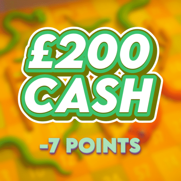 20ft Snake | £200.00 Cash | -7 Points