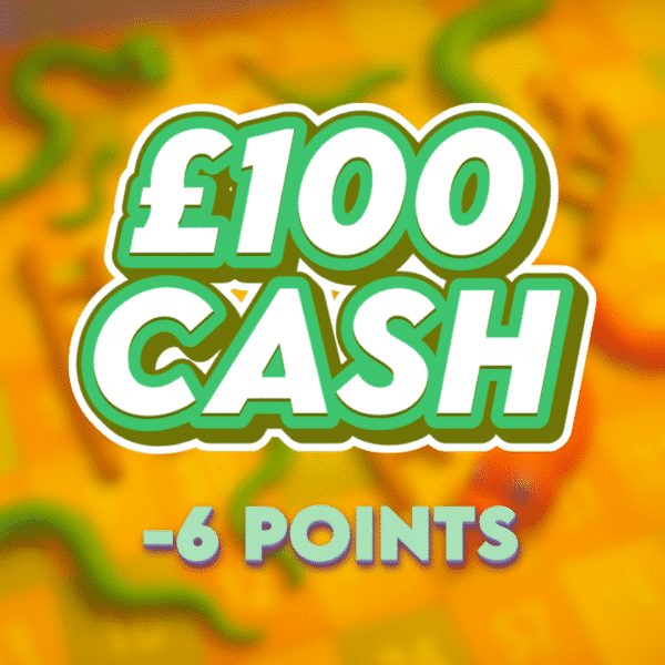 10ft Snake | £100.00 Cash | -6 Points