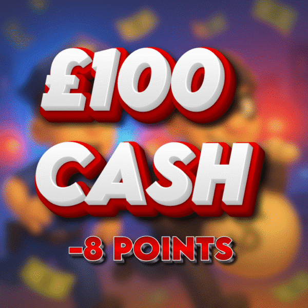 Safecracker | £100 Cash | -8 Points