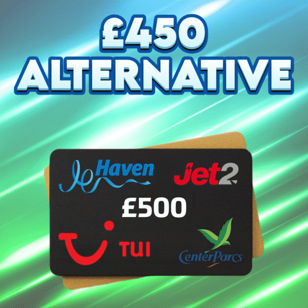 £500 Holiday Voucher OR £450