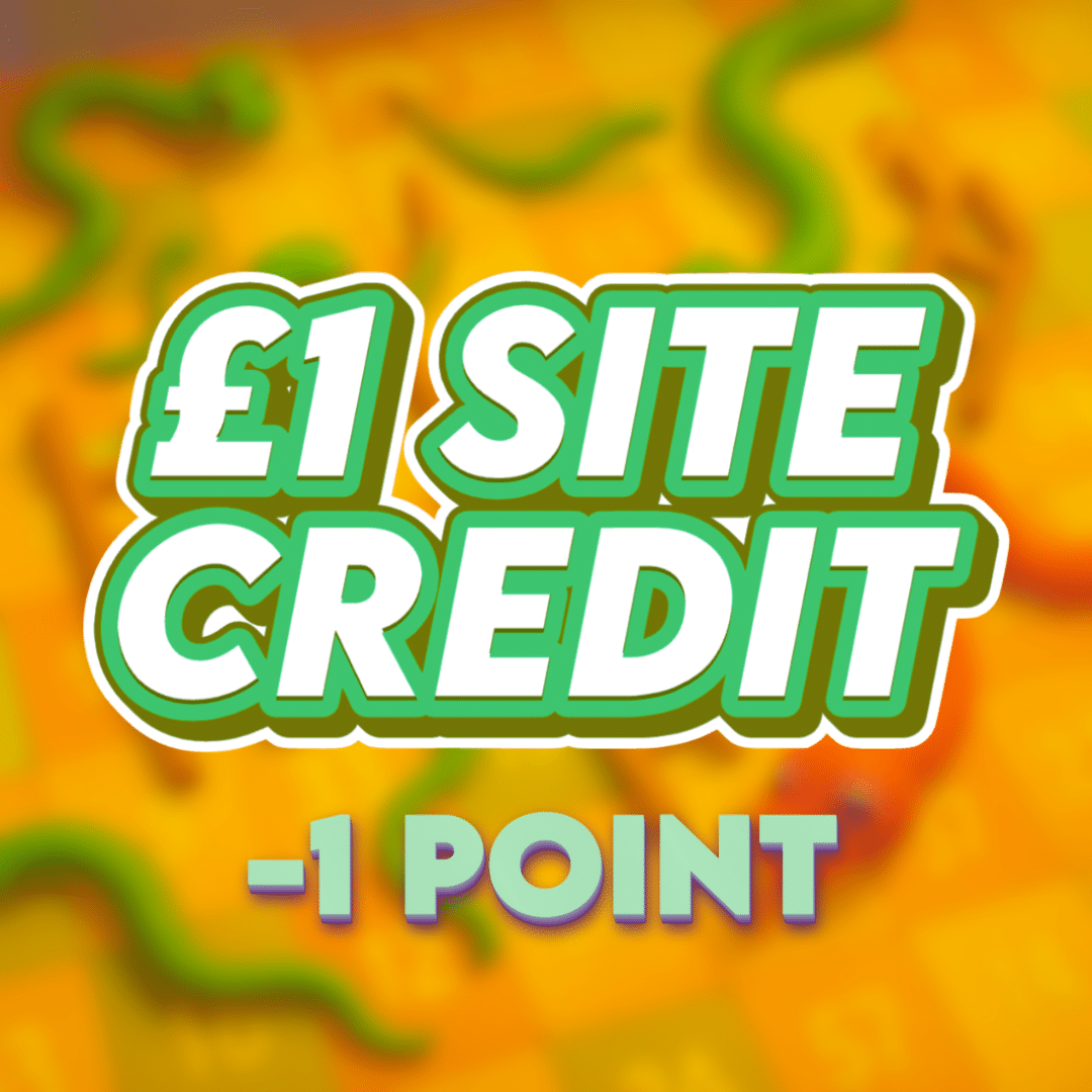 Worm | £1.00 Site Credit | -1 Point