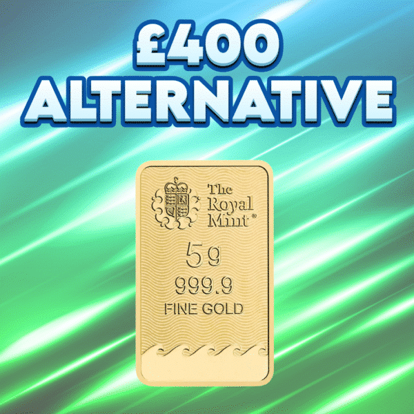 5g Gold Britannia Minted Bar OR £400 Cash