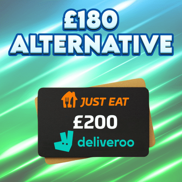£200 Takeaway Voucher OR £180 CASH