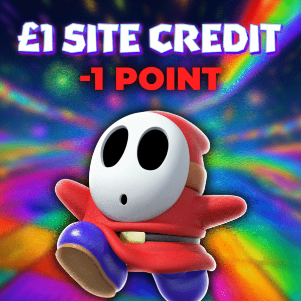 Shy Guy | £1.00 Site Credit | -1 Point