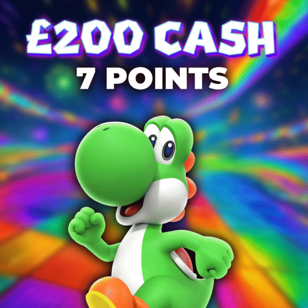 Yoshi | £200.00 Cash | 7 Points