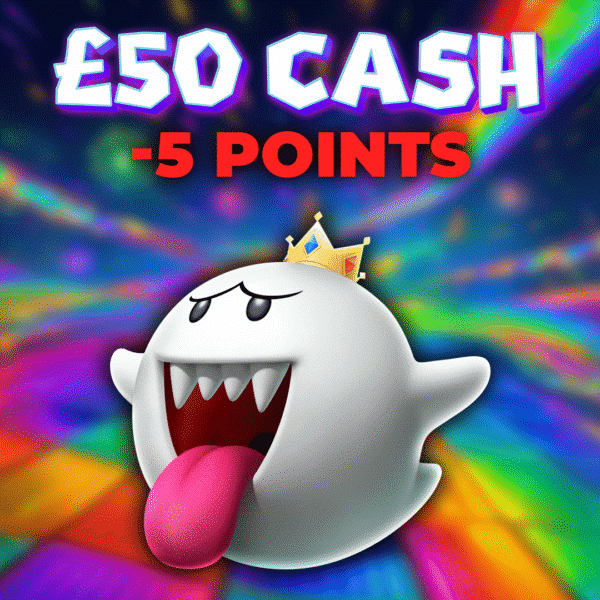 King Boo | £50.00 Cash | -5 Points