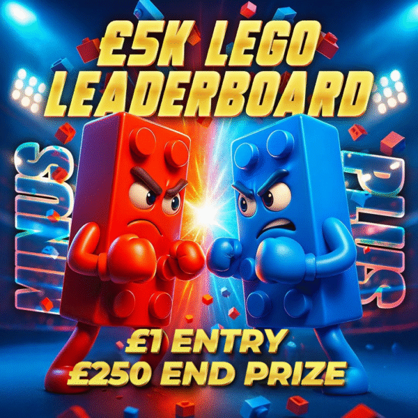 £5K Lego Leaderboard (PLUS + MINUS POINTS)