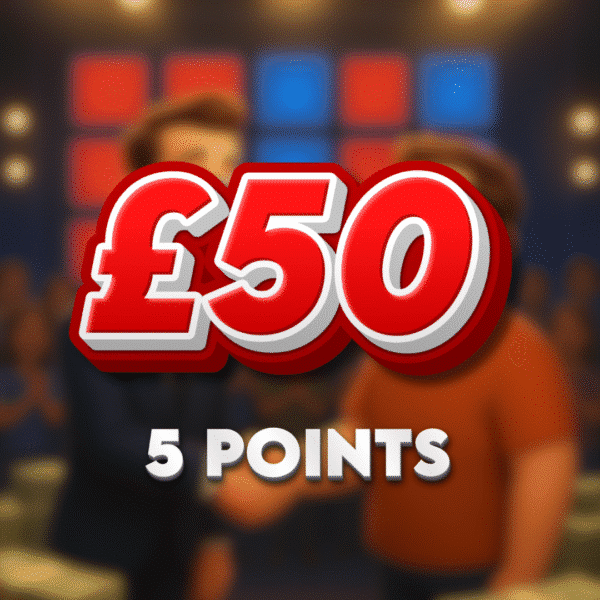 Red Box | £50.00 Cash | 5 Points