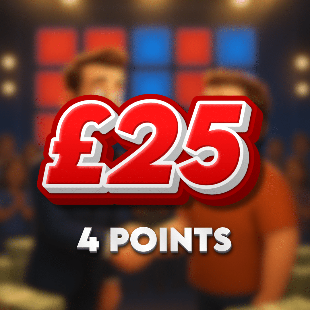 Red Box | £25.00 Cash | 4 Points