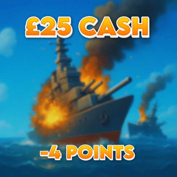 Riverboat | £25.00 Cash | -4 Points