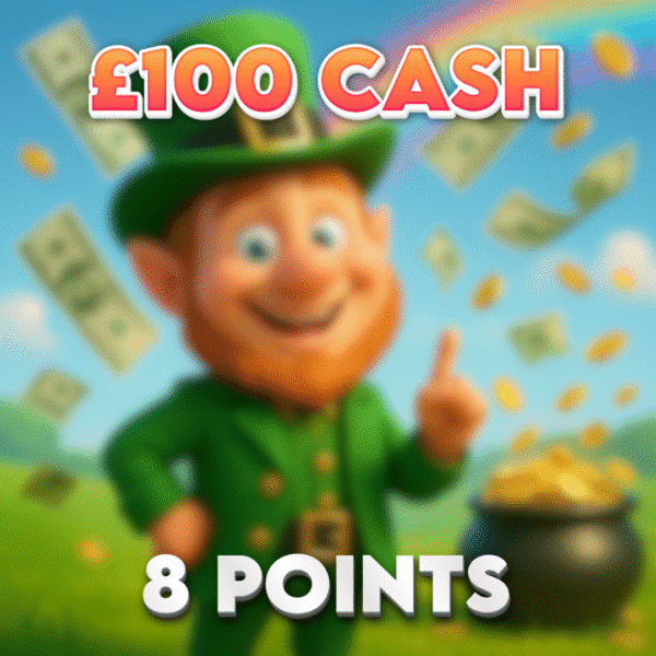 Gleaming Gold Pot | £100 Cash | 8 Points