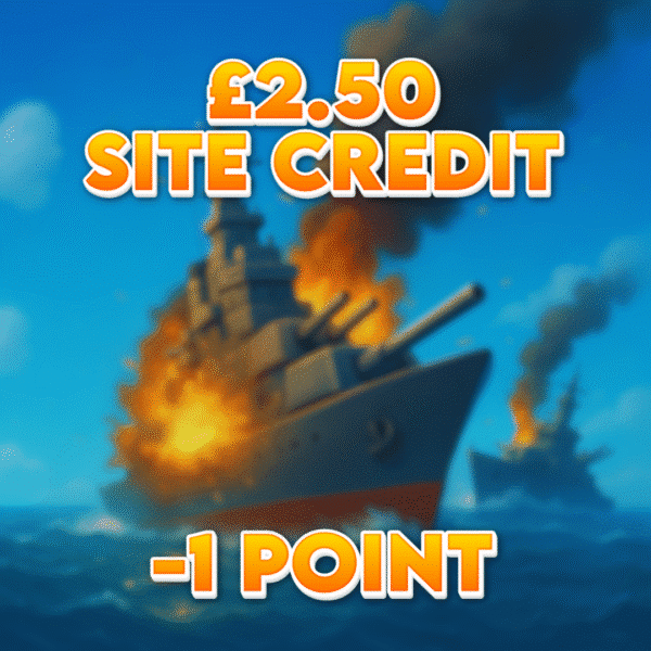 Dinghy | £2.50 Site Credit | -1 Point