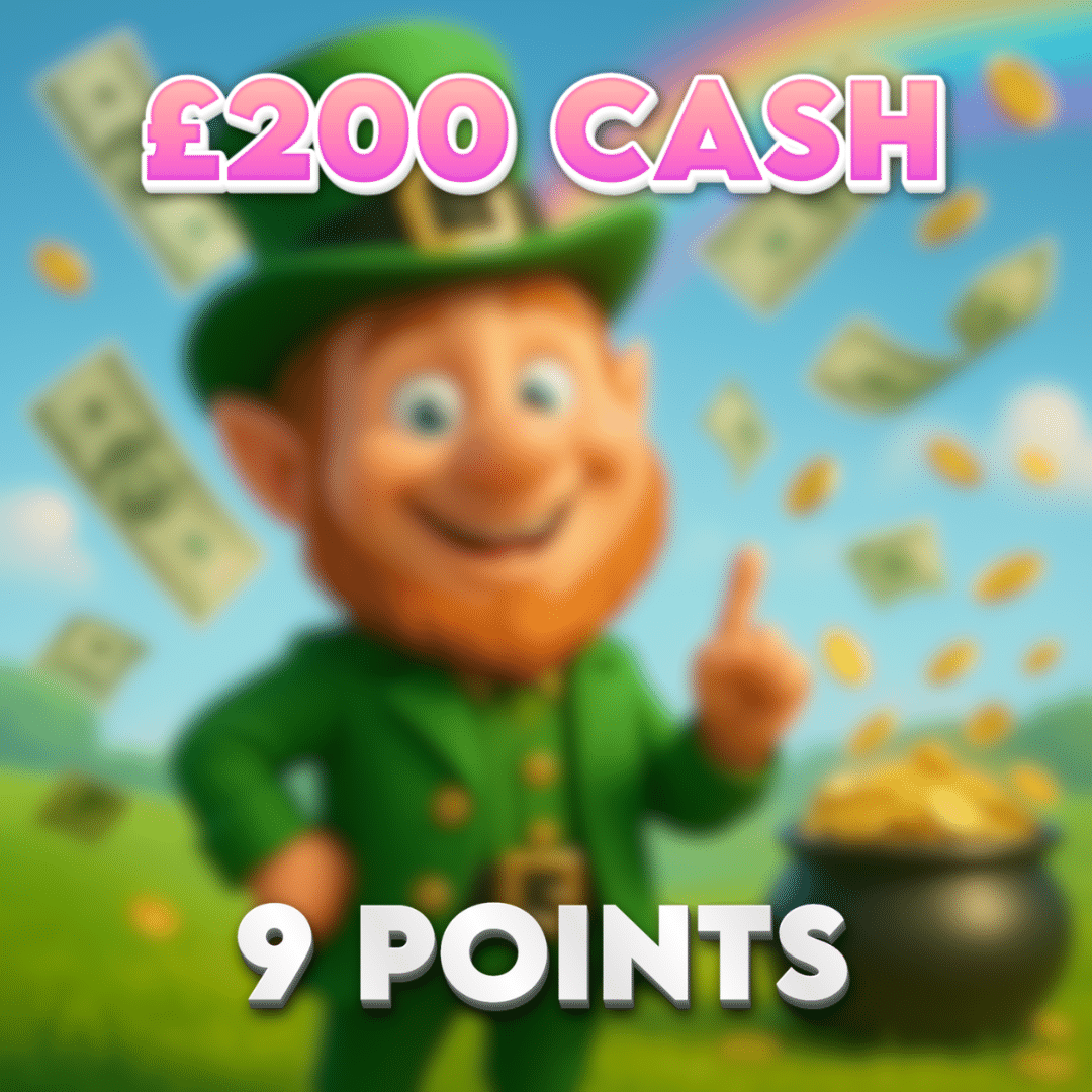 Gold Rush Pot | £200 Cash | 9 Points
