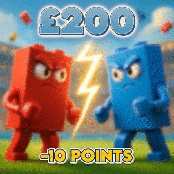 Red Brick | £200 Cash | -10 Points