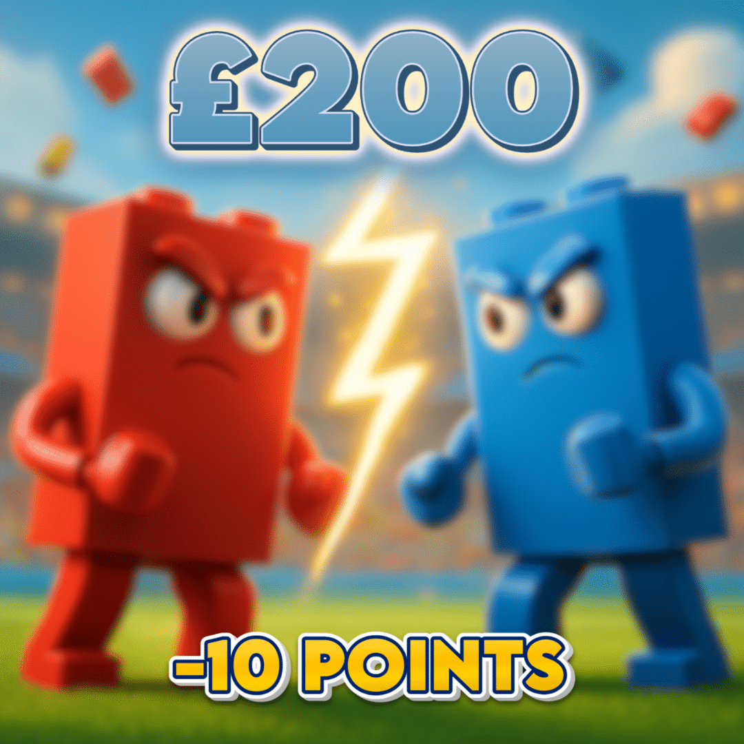 Red Brick | £200 Cash | -10 Points