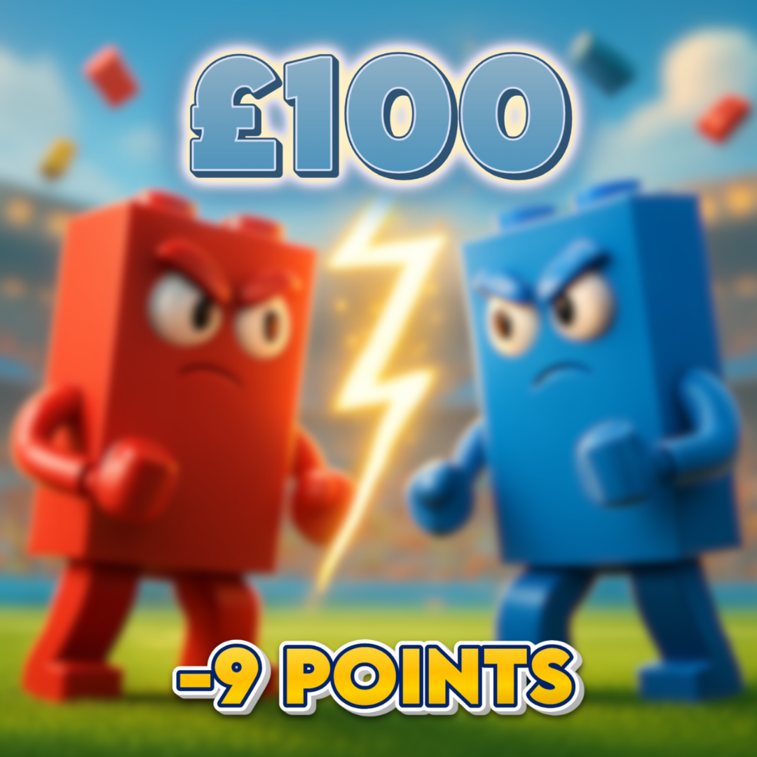 Red Brick | £100 Cash | -9 Points