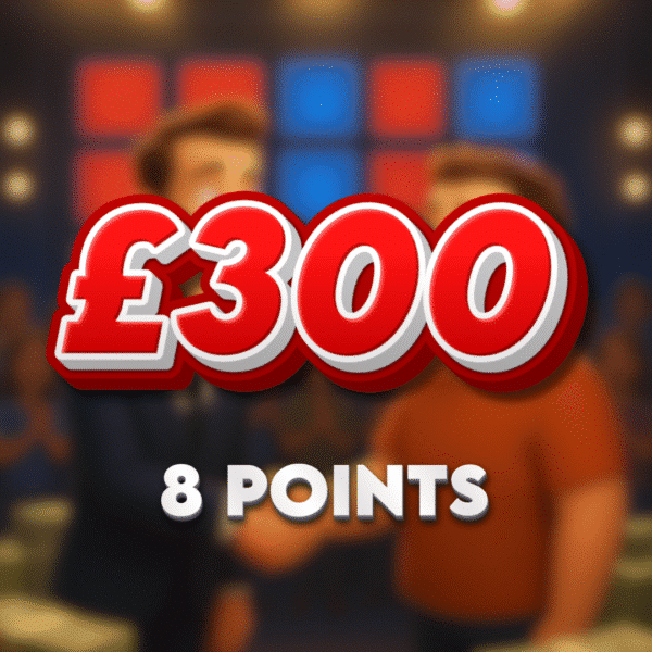 Red Box | £300.00 Cash | 8 Points