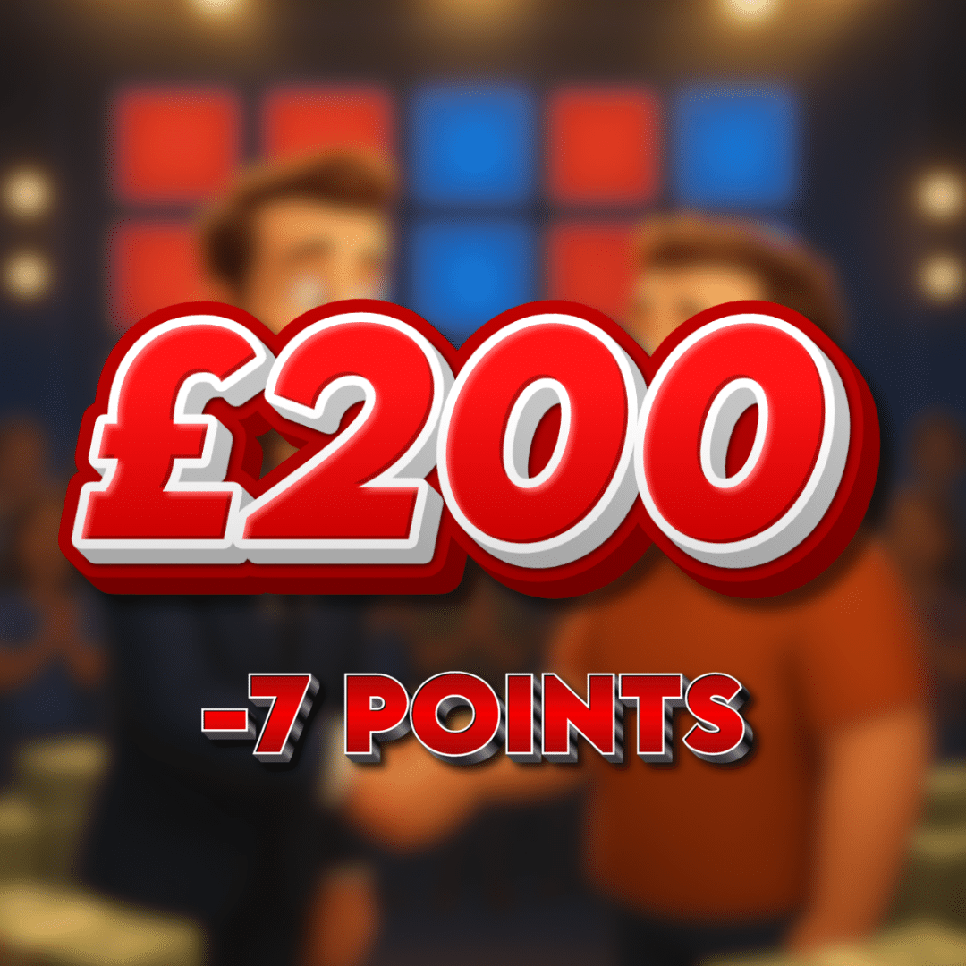 Blue Box | £200.00 Cash | -7 Points