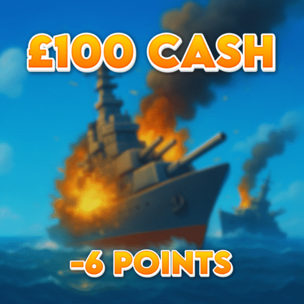 Corvette | £100.00 Cash | -6 Points