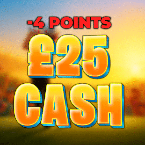 Lip-Out | £25.00 Cash | -4 Points