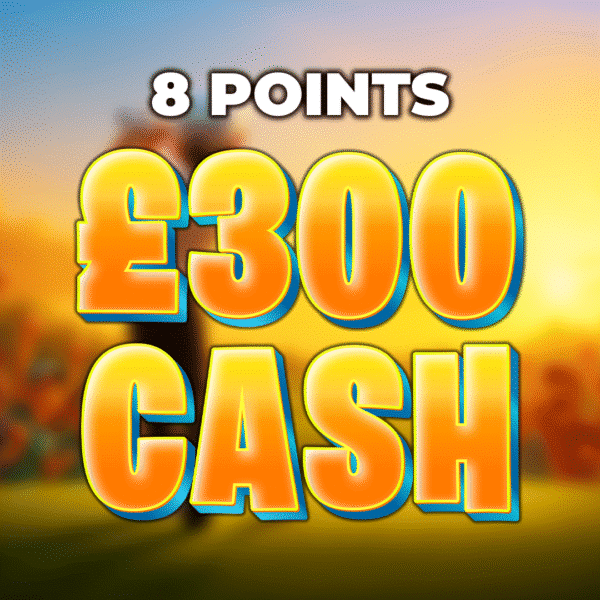 Birdie | £300.00 Cash | 8 Points