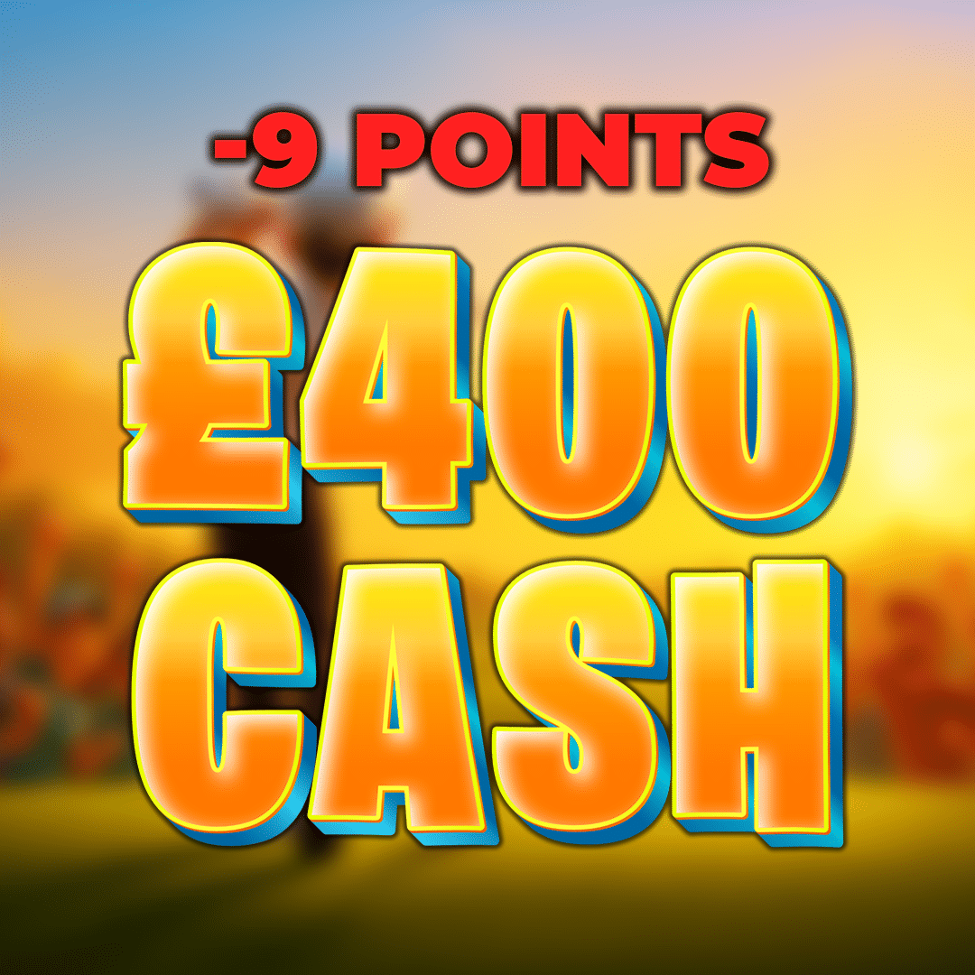 Bunker Trouble | £400.00 Cash | -9 Points