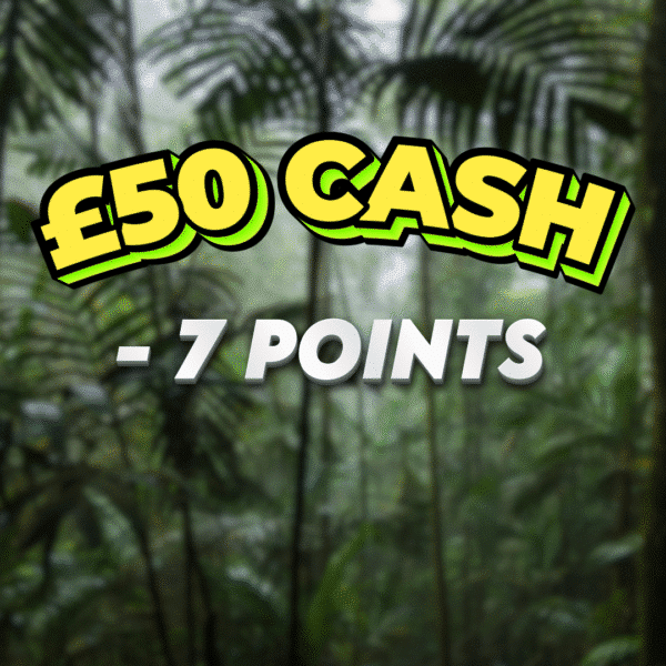 Lost Map | £50 Cash | -7 Points