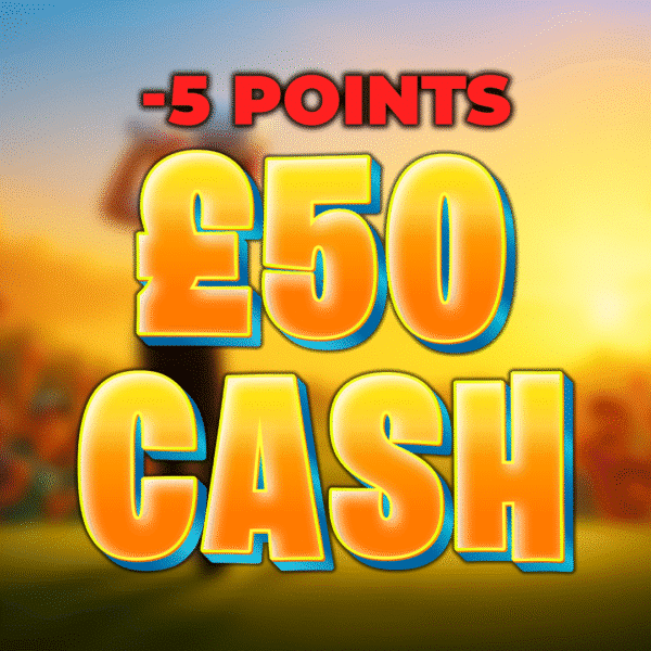Lost Ball | £50.00 Cash | -5 Points