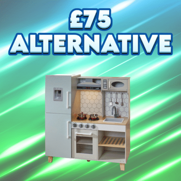 Kitchen Corner Deluxe Wooden Play Kitchen with 6 Accessories Green OR £75