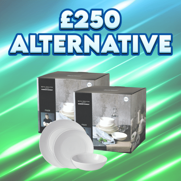 Gordon Ramsay 24-Piece Royal Doulton Maze White Dinner Set OR £250