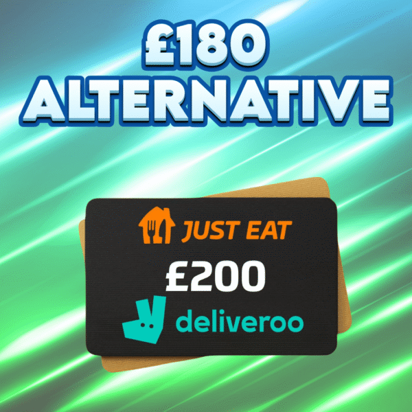 £200 Takeaway Voucher OR £180 CASH
