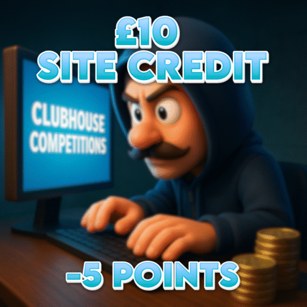 Black Hat | £10 Site Credit | -5 Points