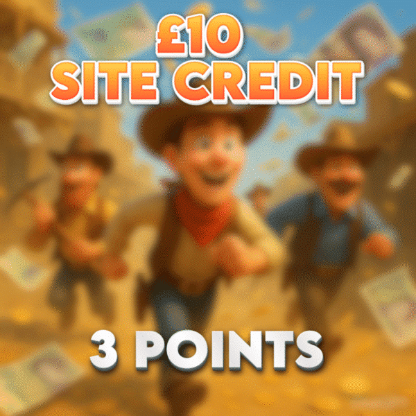Cowboy’s Jackpot | £10.00 Site Credit | 3 Points
