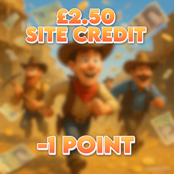 Empty Saddlebag | £2.50 Site Credit | -1 Point