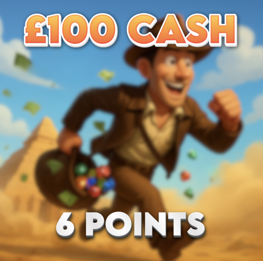 Hidden Vault | £100.00 Cash | 6 Points