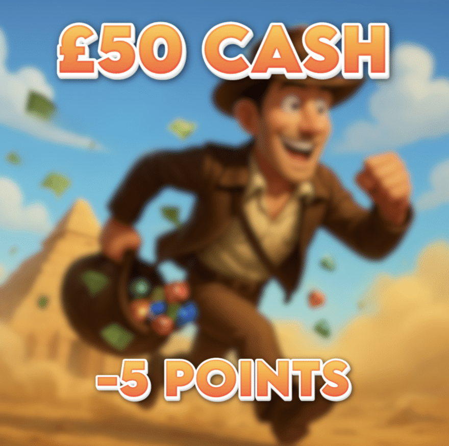 Crumbling Bridge | £50.00 Cash | -5 Points