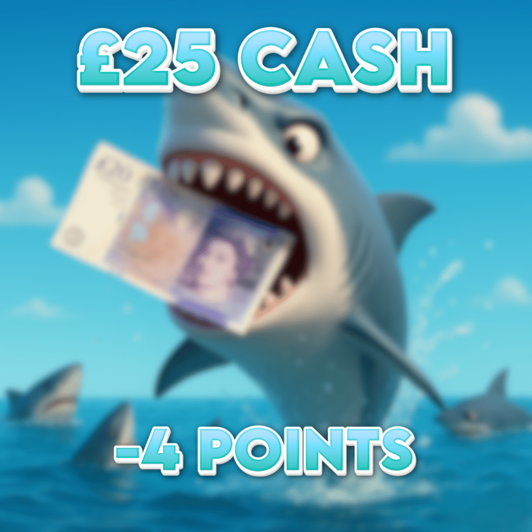 Dark Waters | £25.00 Cash | -4 Points