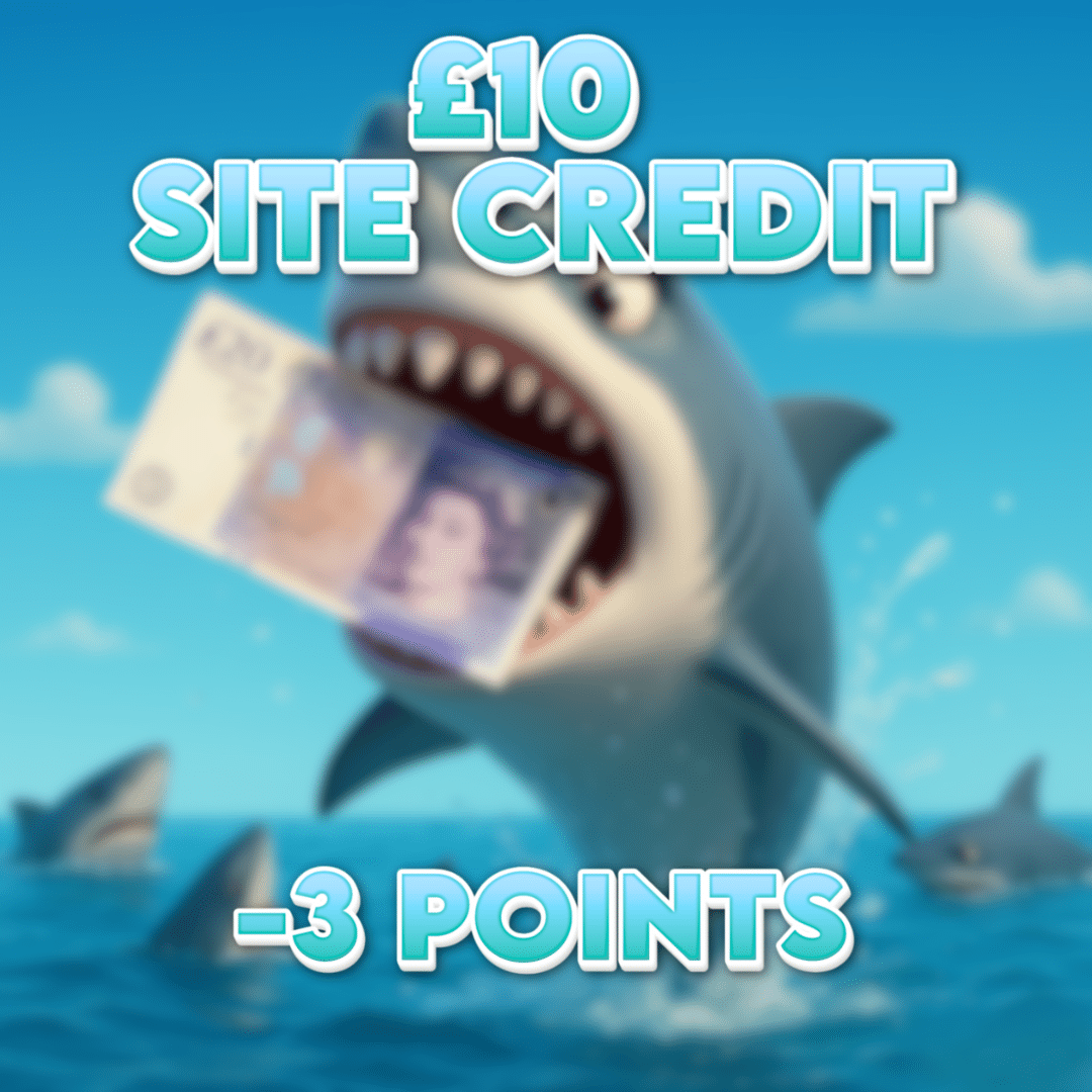 Chasing Jaws | £10.00 Site Credit | -3 Points