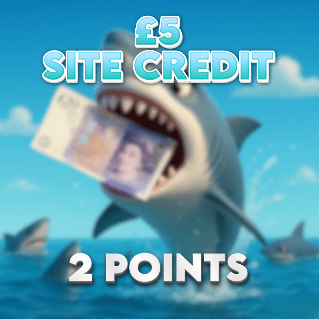 Shark Tooth Trophy | £5.00 Site Credit | 2 Points