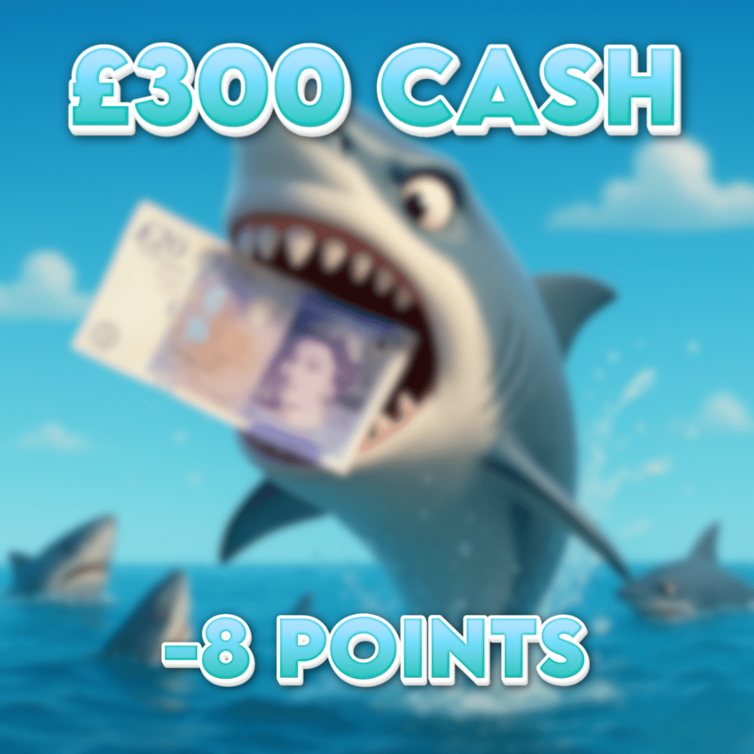 Anchor Drag | £300.00 Cash | -8 Points
