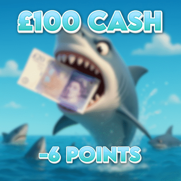 Lost at Sea | £100.00 Cash | -6 Points