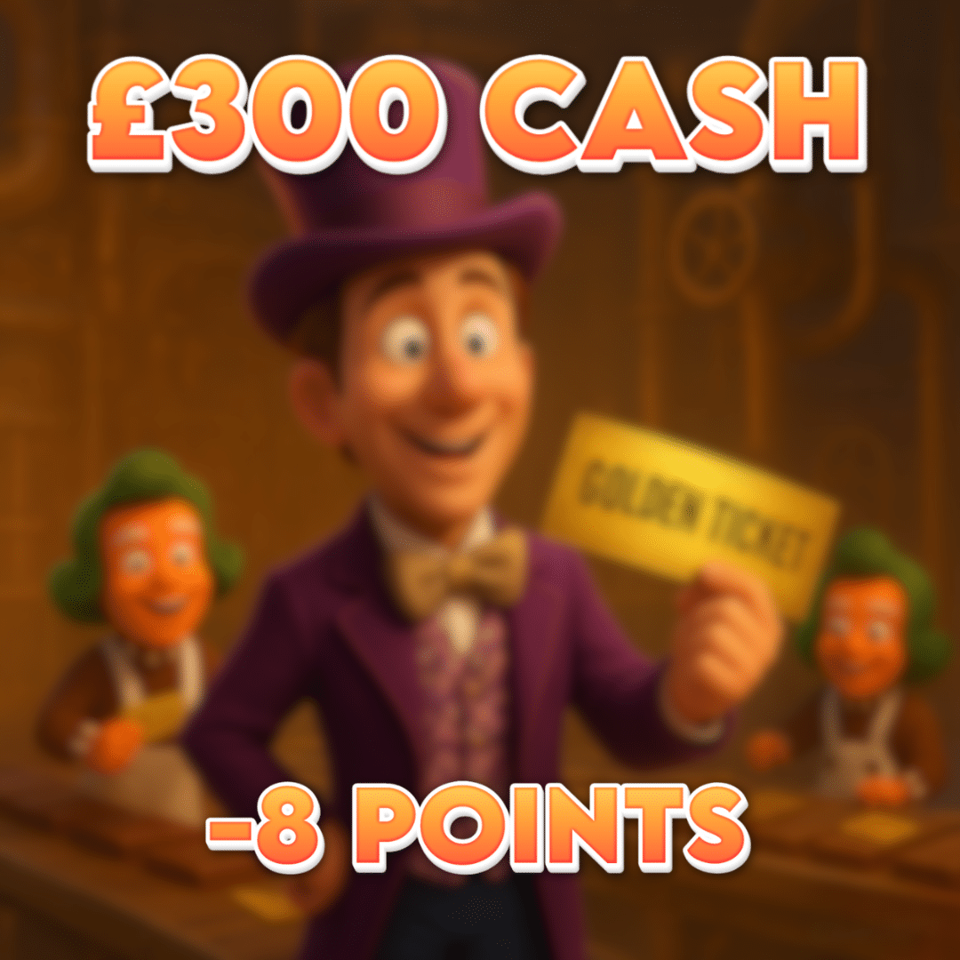 Chewing Gum Disaster | £300.00 Cash | -8 Points