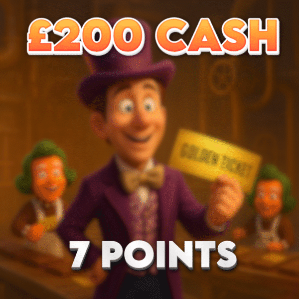 Candy Bar Bonus | £200.00 Cash | 7 Points