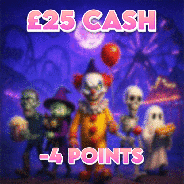 Scream Machine Slip-Up | £25.00 Cash | -4 Points