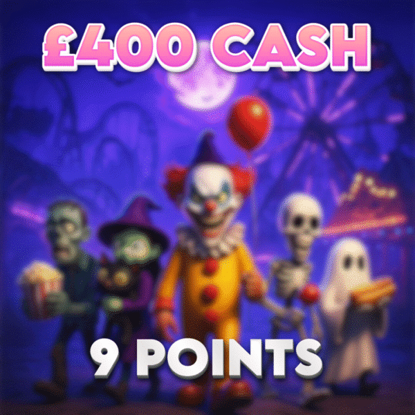 Zombie Jackpot | £400.00 Cash | 9 Points