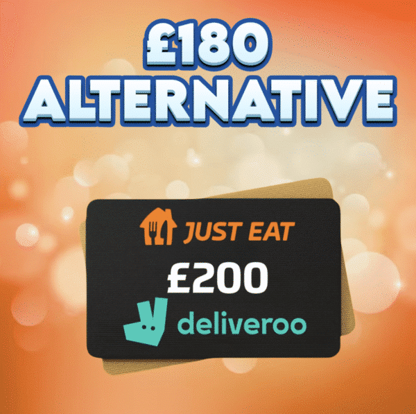 £200 Takeaway Voucher OR £180