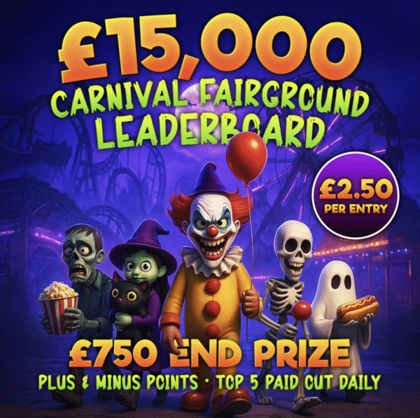 £15k Carnival Fairground Leaderboard (PLUS & MINUS POINTS)