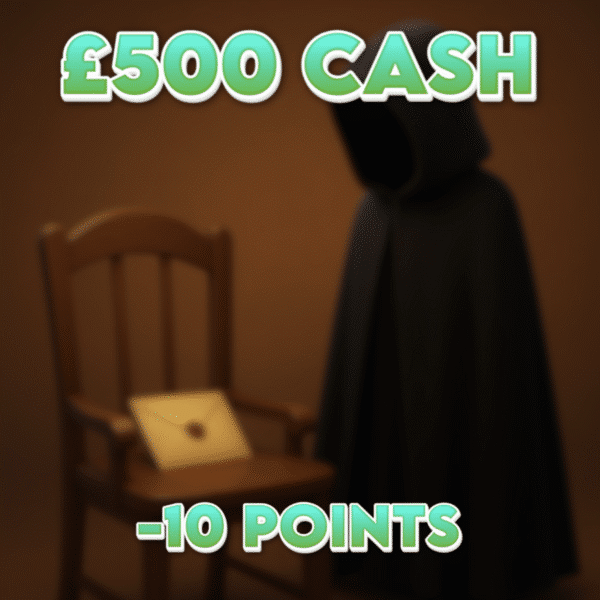 Exposed by the Faithful | £500.00 Cash | -10 Points