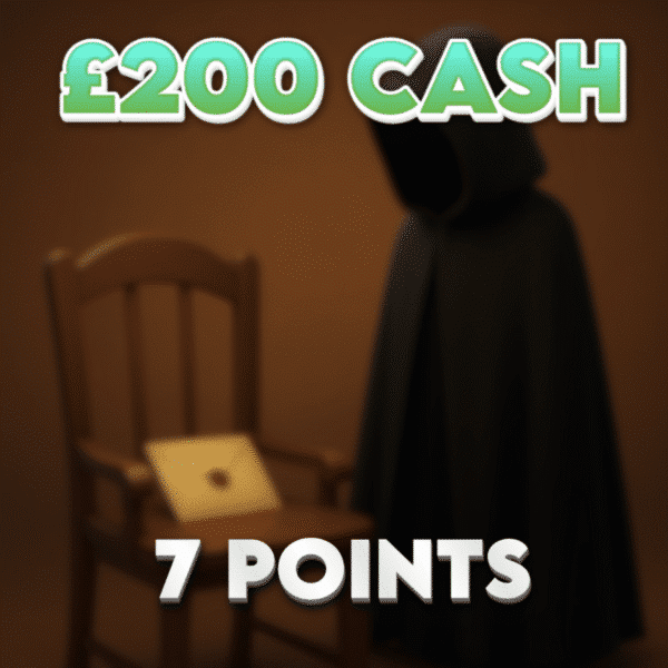 Mission Completed | £200.00 Cash | 7 Points