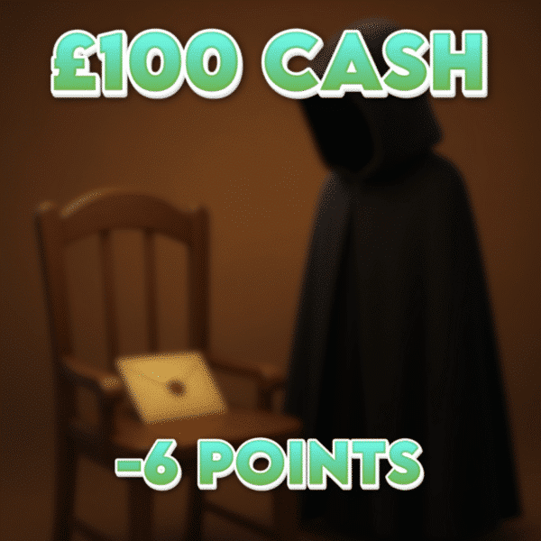 You've Been Tricked | £100.00 Cash | -6 Points